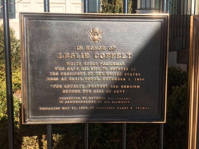 In Honor of Leslie Coffelt Marker. Click for full size. In Honor of Leslie Coffelt Marker image. Click for full size.