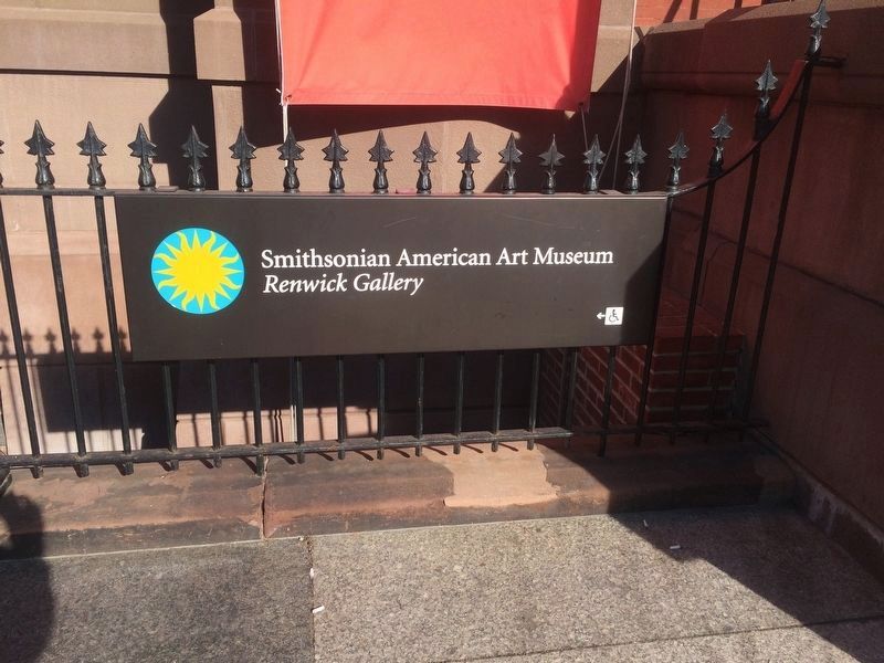 Sign at the Renwick Gallery image. Click for full size.