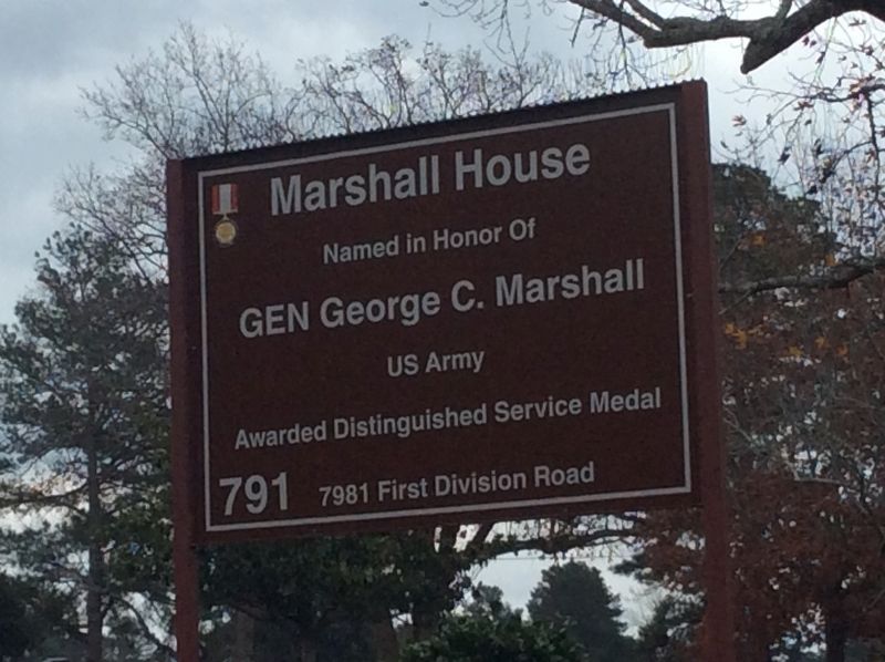 General George C. Marshall House Marker image. Click for full size.
