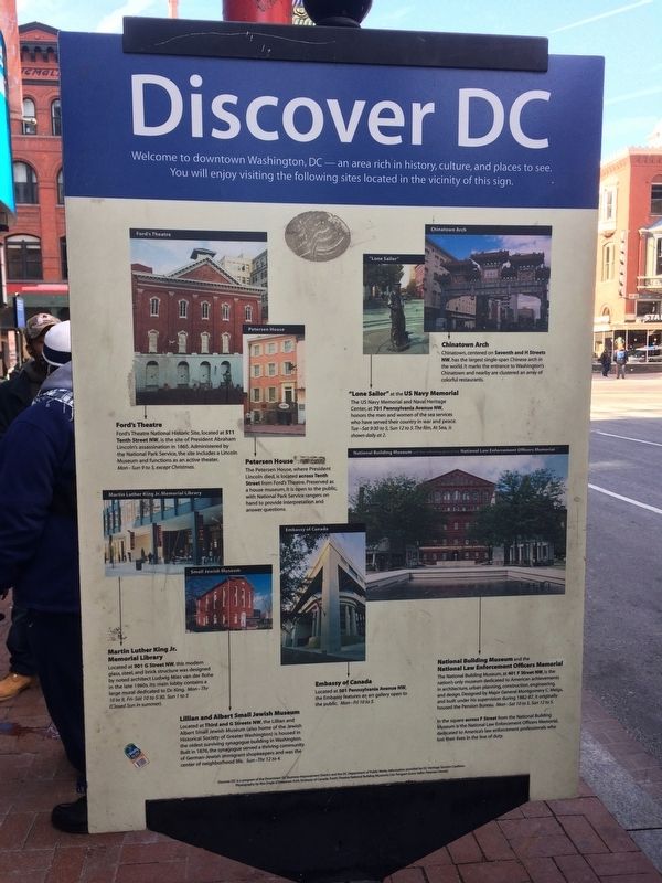 Discover DC / Gallery Place - Chinatown Marker image. Click for full size.
