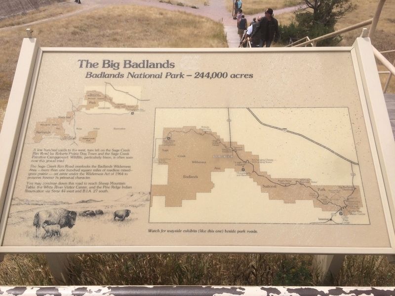 The Big Badlands Marker image. Click for full size.