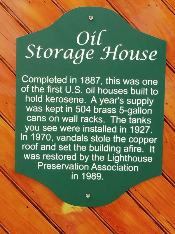 Oil Storage House Marker image. Click for full size.