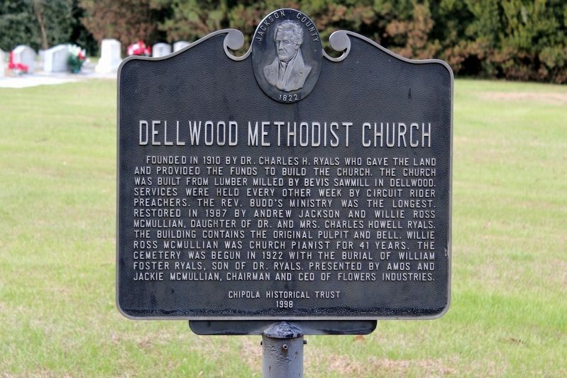 Dellwood Methodist Church Marker image. Click for full size.