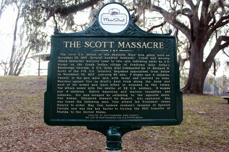 The Scott Massacre Marker image. Click for full size.