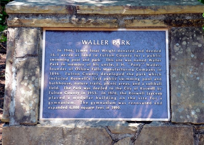 Waller Park Marker image. Click for full size.