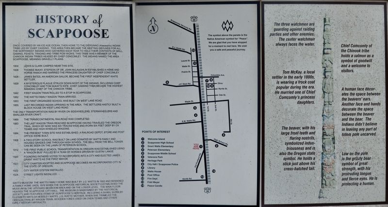 History of Scappoose image. Click for more information.