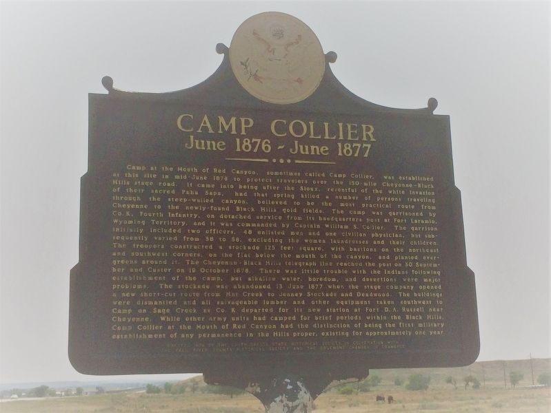 Camp Collier Marker image. Click for full size.
