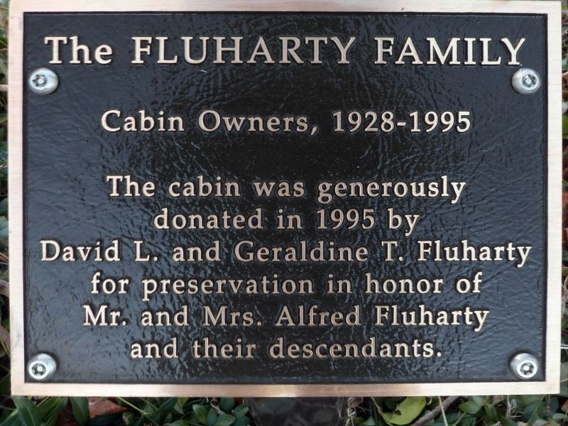 The Fluharty Family<br>Cabin Owners, 1928-1995 image. Click for full size.