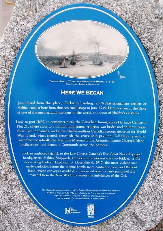 Here We Began Marker. Click for full size. Here We Began Marker image. Click for full size.