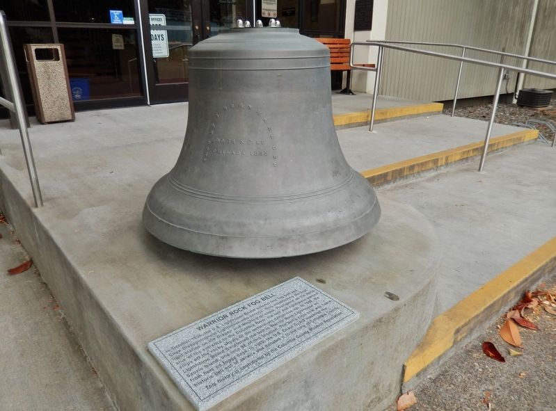 Warrior Rock Fog Bell Marker (<i>wide view</i>). Click for full size. Warrior Rock Fog Bell Marker (<i>wide view</i>) image. Click for full size.