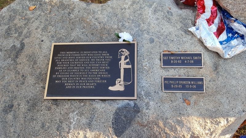Veterans Memorial Marker. Click for full size. Veterans Memorial Marker image. Click for full size.
