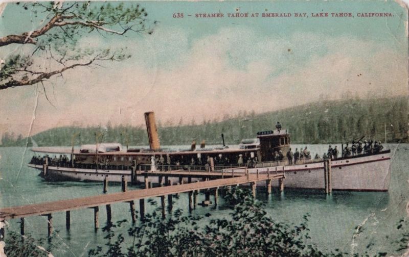 <i>Steamer 'Tahoe', Lake Tahoe, California</i>. Click for full size. <i>Steamer 'Tahoe', Lake Tahoe, California</i> image. Click for full size.