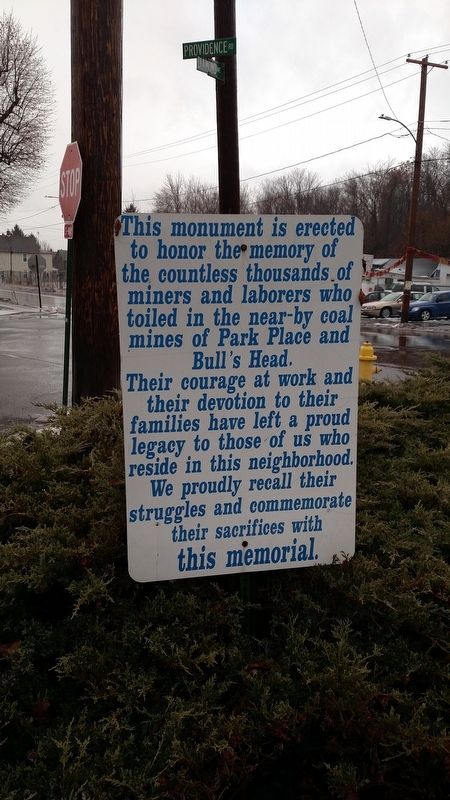 Miners and Laborers Memorial Marker. Click for full size. Miners and Laborers Memorial Marker image. Click for full size.