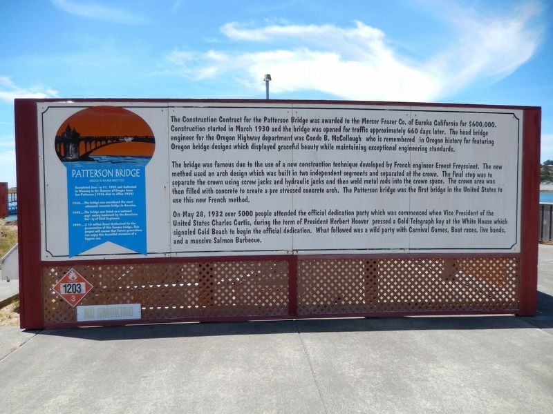 Patterson Bridge Marker (<i>wide view</i>) image. Click for full size.