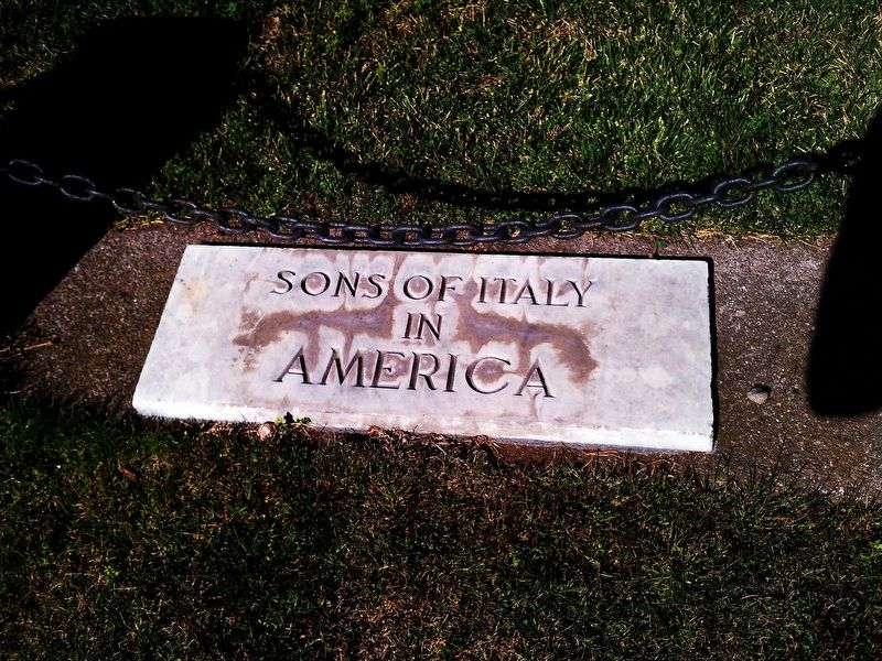 Order Sons of Italy World War II Memorial Marker image. Click for full size.