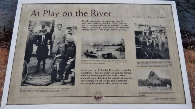 At Play on the River Marker image. Click for full size.