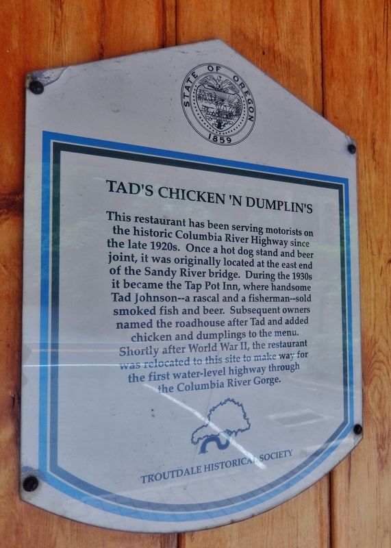 Tad's Chicken 'N Dumplin's Marker image. Click for full size.