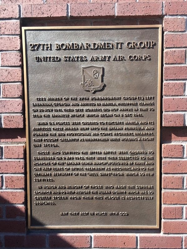 27th Bombardment Group Marker image. Click for full size.