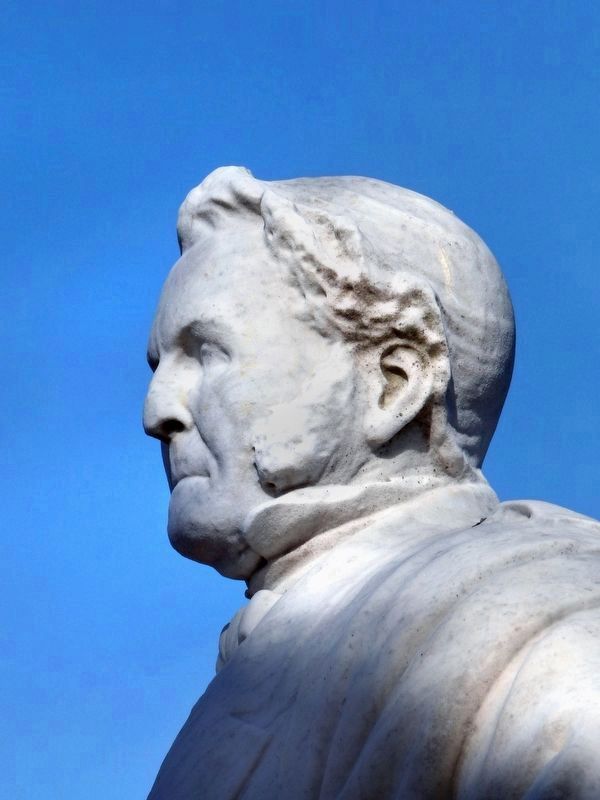 Thomas Holliday Hicks<br>Statue by H. D. A. Henning, 1867. Click for full size. Thomas Holliday Hicks<br>Statue by H. D. A. Henning, 1867 image. Click for full size.