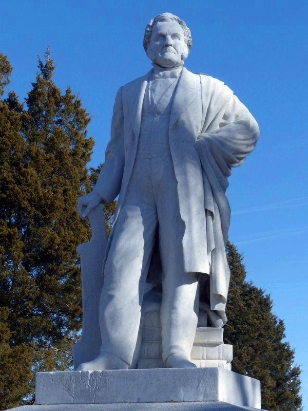 Thomas Holliday Hicks<br>Statue by H. D. A. Henning, 1867. Click for full size. Thomas Holliday Hicks<br>Statue by H. D. A. Henning, 1867 image. Click for full size.