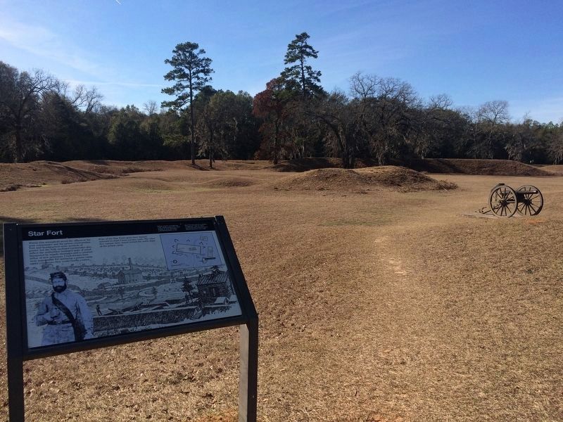 Star Fort and Marker. Click for full size. Star Fort and Marker image. Click for full size.
