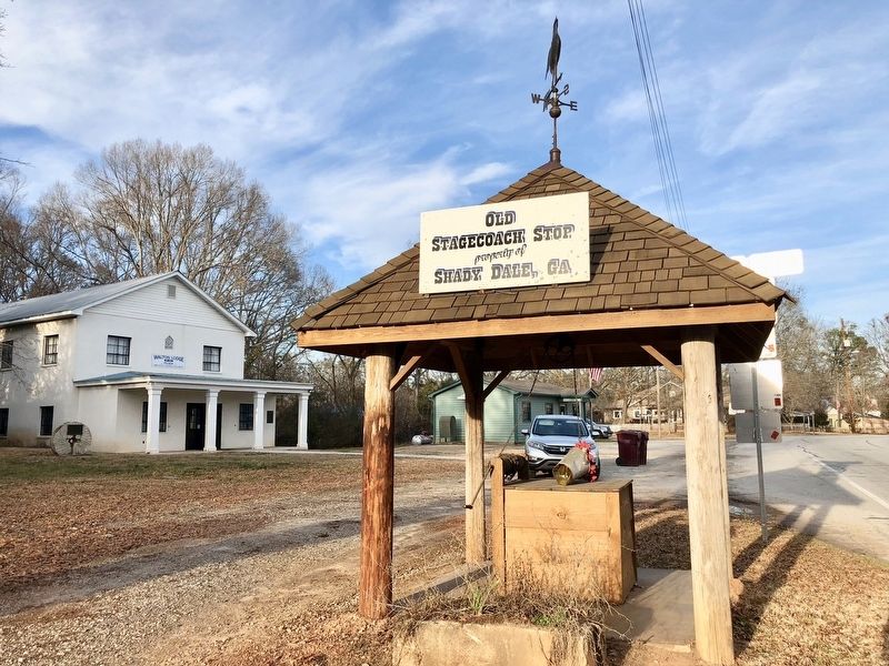 Marker, on left, near the Stage Coach well and the Masonic Lodge.. Click for full size. Marker, on left, near the Stage Coach well and the Masonic Lodge. image. Click for full size.
