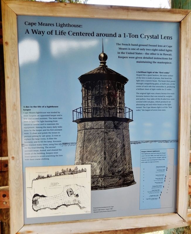 A Way of Life Centered around a 1-Ton Crystal Lens Marker image. Click for full size.