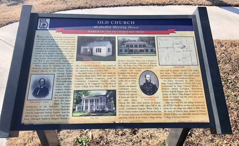 Old Church Marker image. Click for full size.