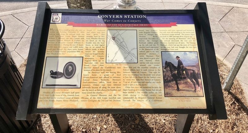 Conyers Station Marker image. Click for full size.