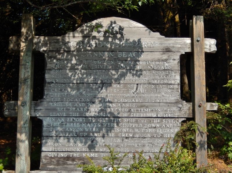 Cannon Beach Marker. Click for full size. Cannon Beach Marker image. Click for full size.