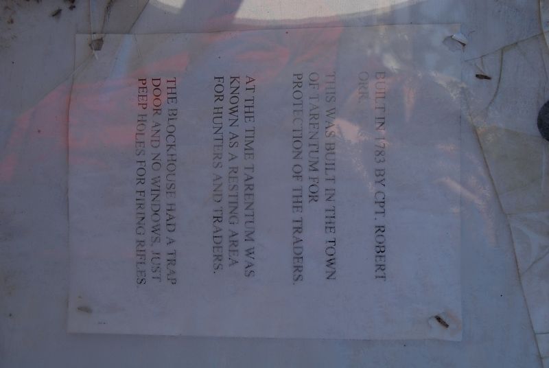 Orr's Block House Marker image. Click for full size.