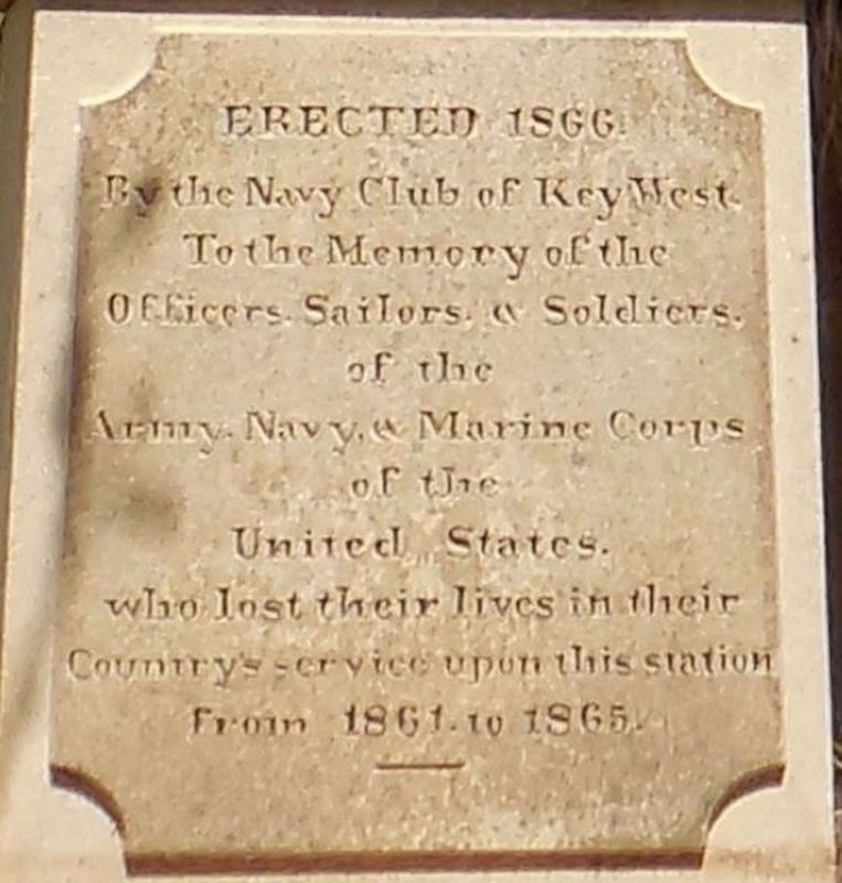 Navy Club of Key West Monument Marker image. Click for full size.