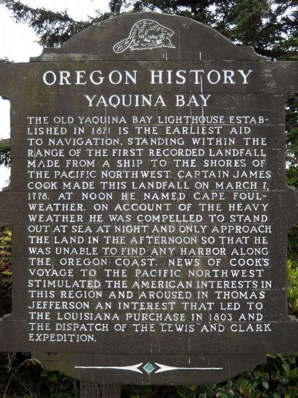 Yaquina Bay Marker image. Click for full size.