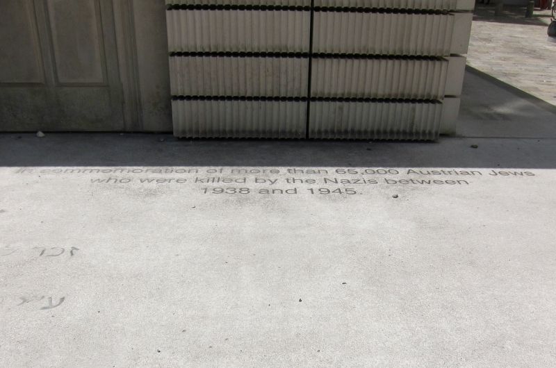 Holocaust Memorial Marker - English text image. Click for full size.