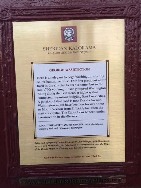 George Washington Marker image. Click for full size.