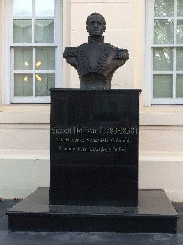Simón Bolívar (1783-1830) Marker. Click for full size. Simón Bolívar (1783-1830) Marker image. Click for full size.