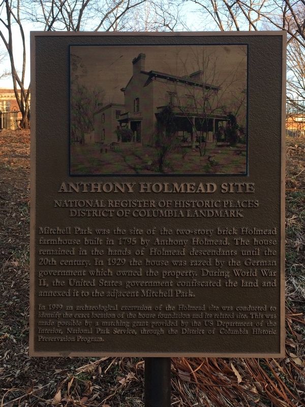 Anthony Holmead Site Marker image. Click for full size.