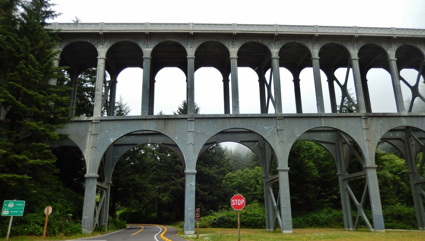 Cape Creek Bridge (<i>west side of bridge as viewed from marker</i>) image. Click for full size.