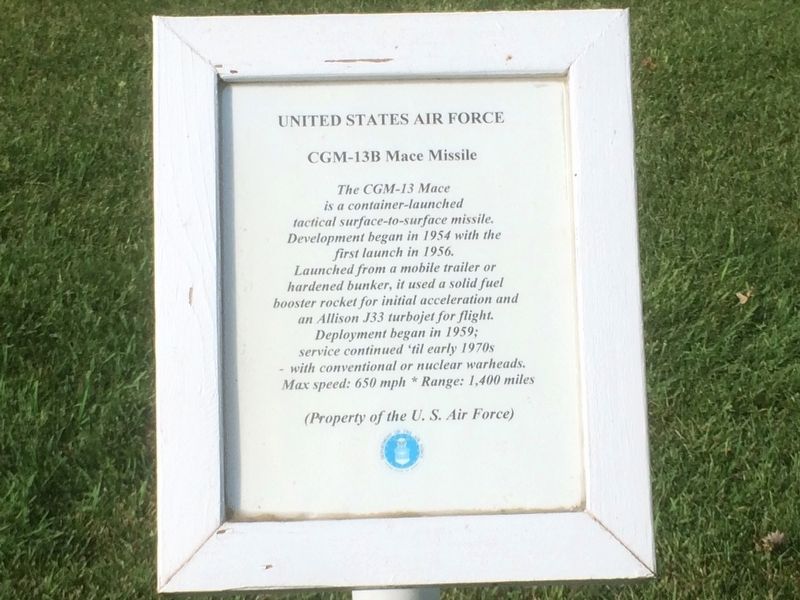 CGM-13B Mace Missile Marker image. Click for full size.