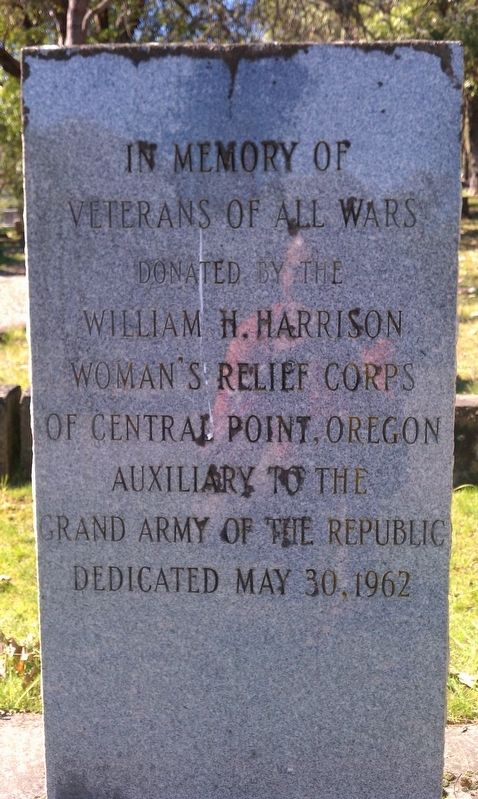 Jacksonville Cemetery Veterans Memorial Marker. Click for full size. Jacksonville Cemetery Veterans Memorial Marker image. Click for full size.