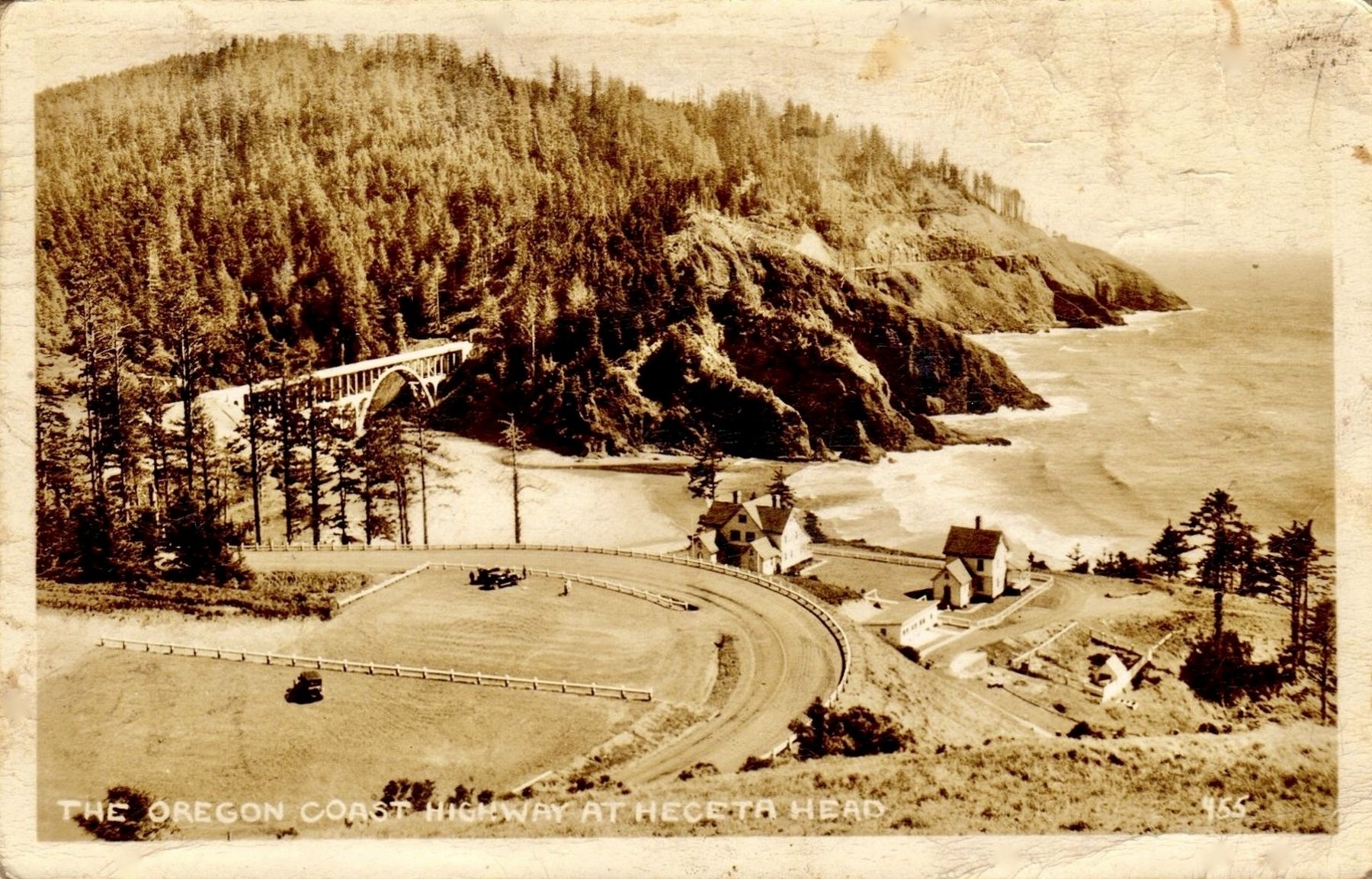 <i>The Oregon Coast Highway at Heceta Head</i> image. Click for full size.