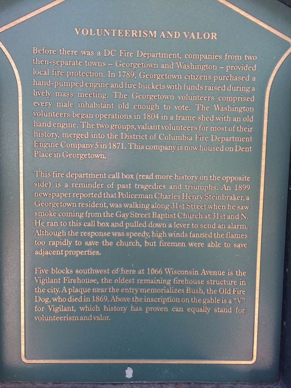 Volunteerism and Valor Marker. Click for full size. Volunteerism and Valor Marker image. Click for full size.