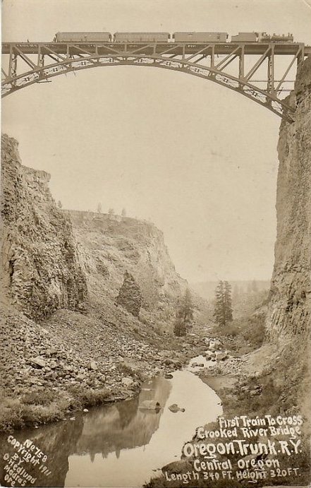 <i>First Train to Cross Crooked River Bridge</i>