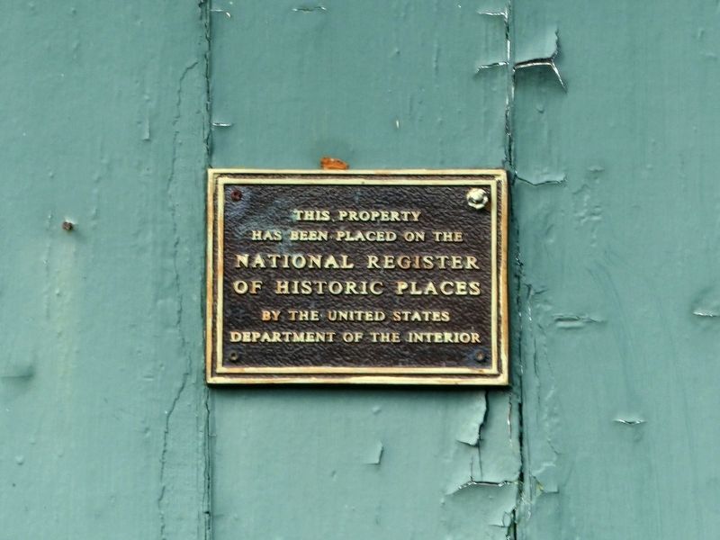 National Register Plaque image. Click for full size.