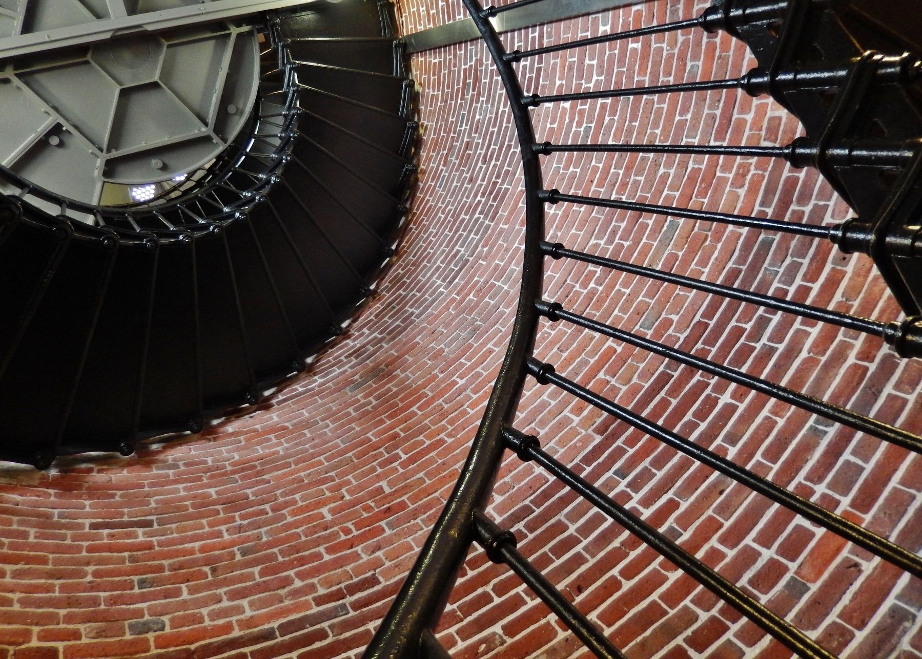 Interior Spiral Staircase (<i>showing original red brick</i>) image. Click for full size.