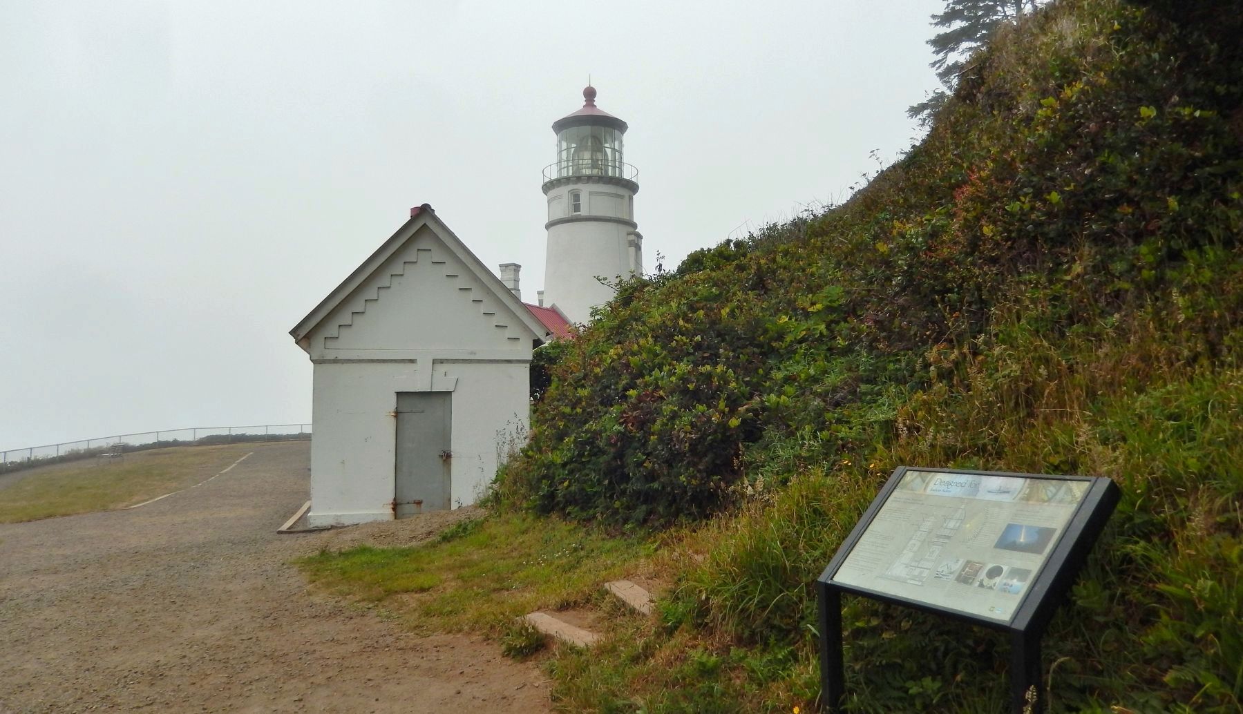 Designed for Seafarer Safety Marker (<i>wide view; oil houses and lighthouse in background</i>) image. Click for full size.