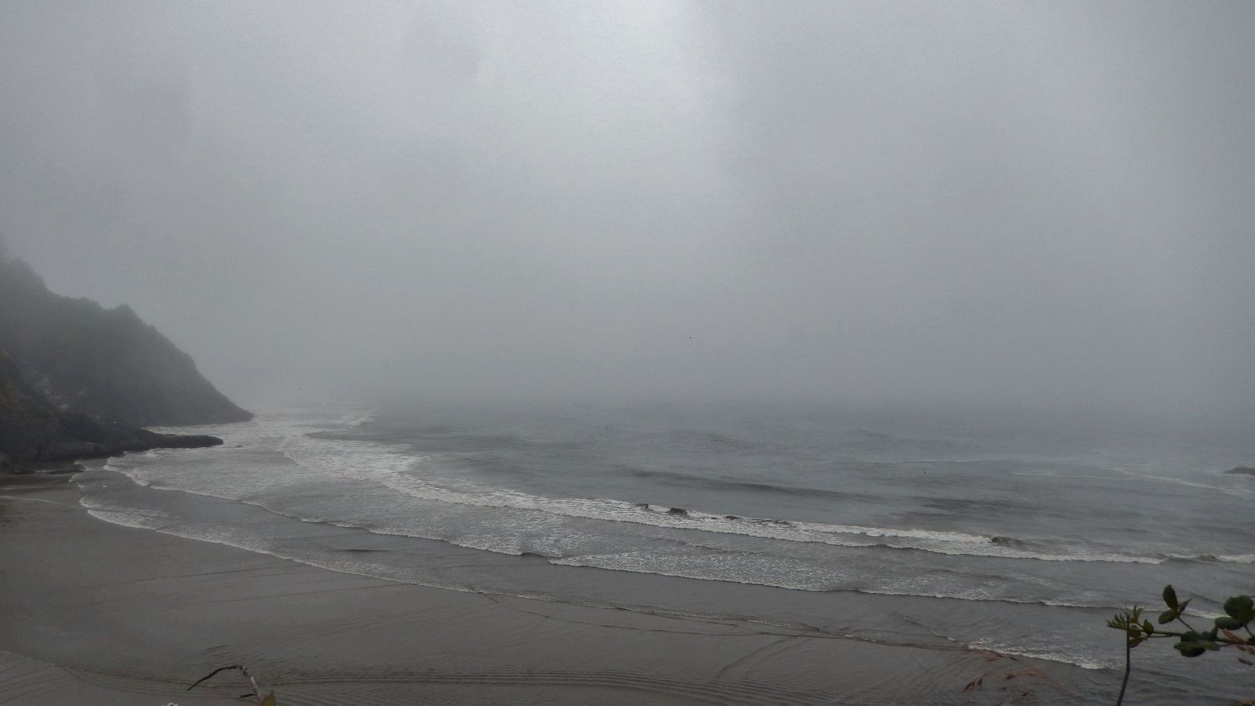 Typical Coastal Fog (<i>view from Lighthouse</i>) image. Click for full size.