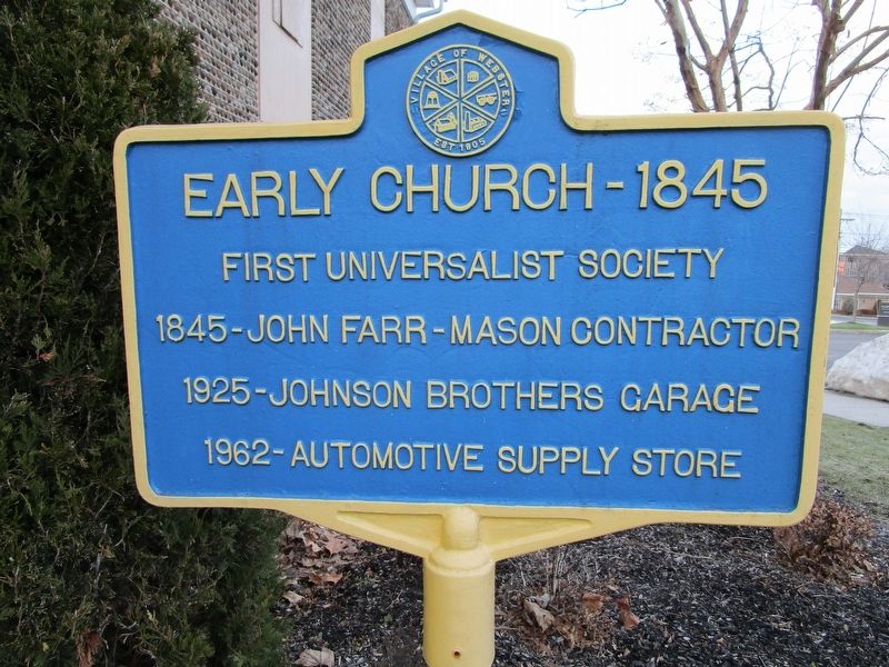 Early Church - 1845 Marker image. Click for full size.