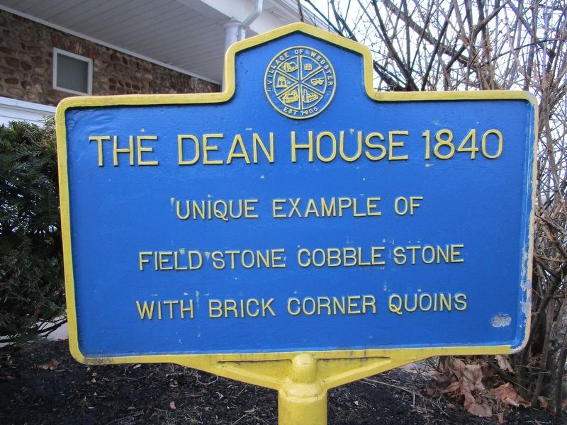 The Dean House 1840 Marker image. Click for full size.