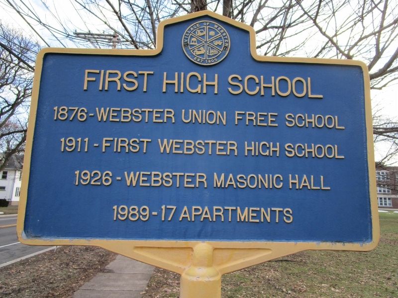 First High School Marker image. Click for full size.